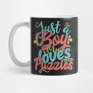 Just A Boy Who Loves Puzzles Gift product Mug